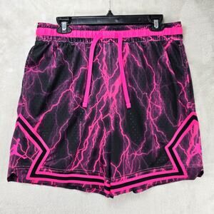 Nike Air Jordan Diamond Basketball Shorts Mens XL FN5804 Pink Lightning RARE